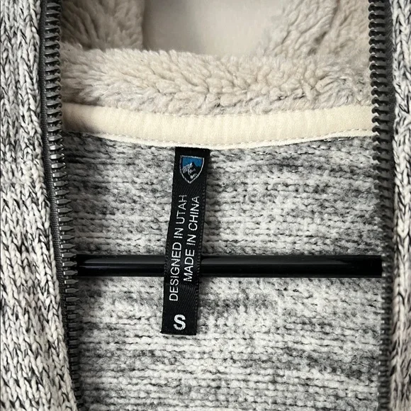 Kuhl Fleece Lined Women's Gray Zip-Up Utility Jacket - Picture 2 of 4